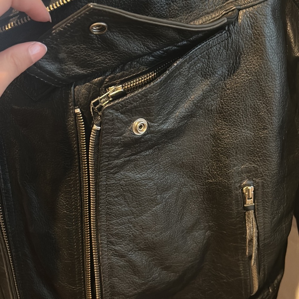 Himalaya Motor Bike Wear Leather Jacket - Picture 6 of 8